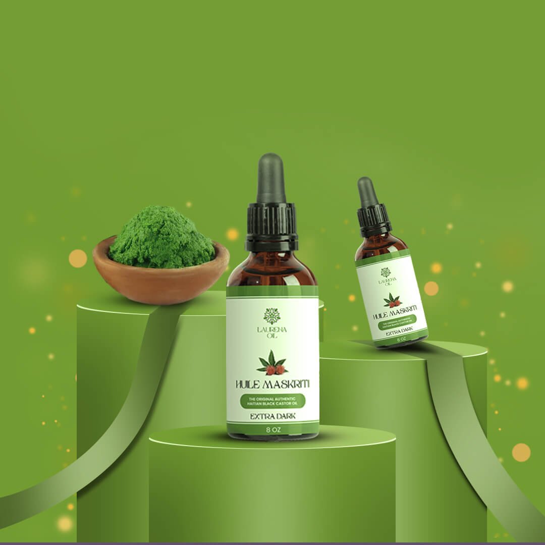 16 OZ Haitian Black Castor Oil With Moringa