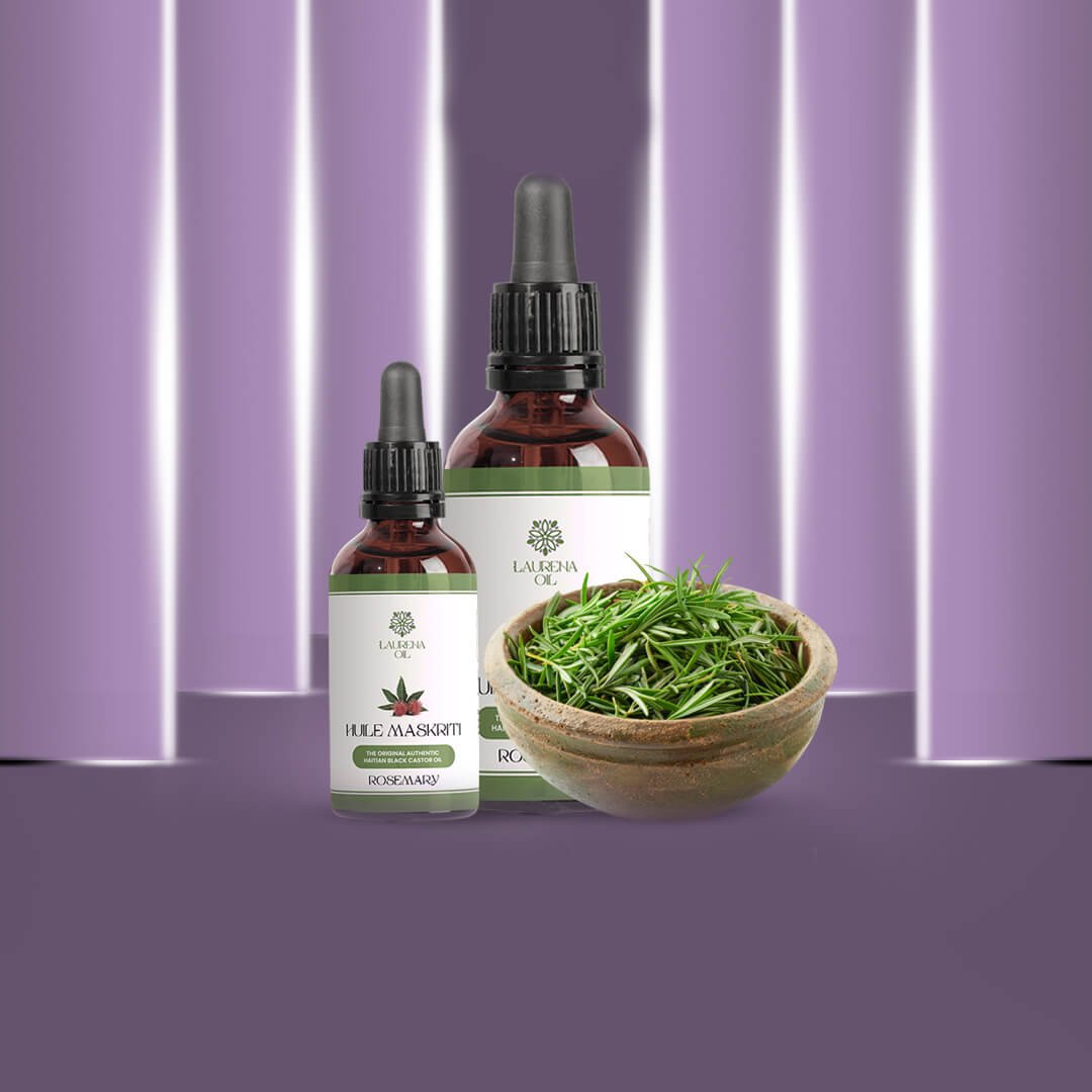 16 OZ Haitian Black Castor Oil With Rosemary