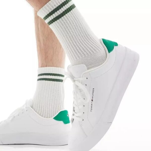 Tommy Hilfiger Leather Court Sneakers - Image 3